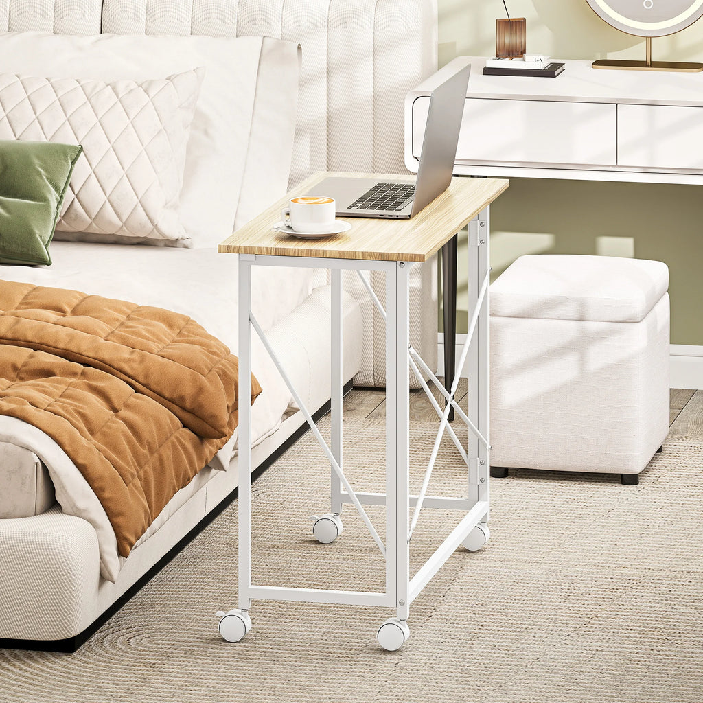 Bureau pliable avec roulettes