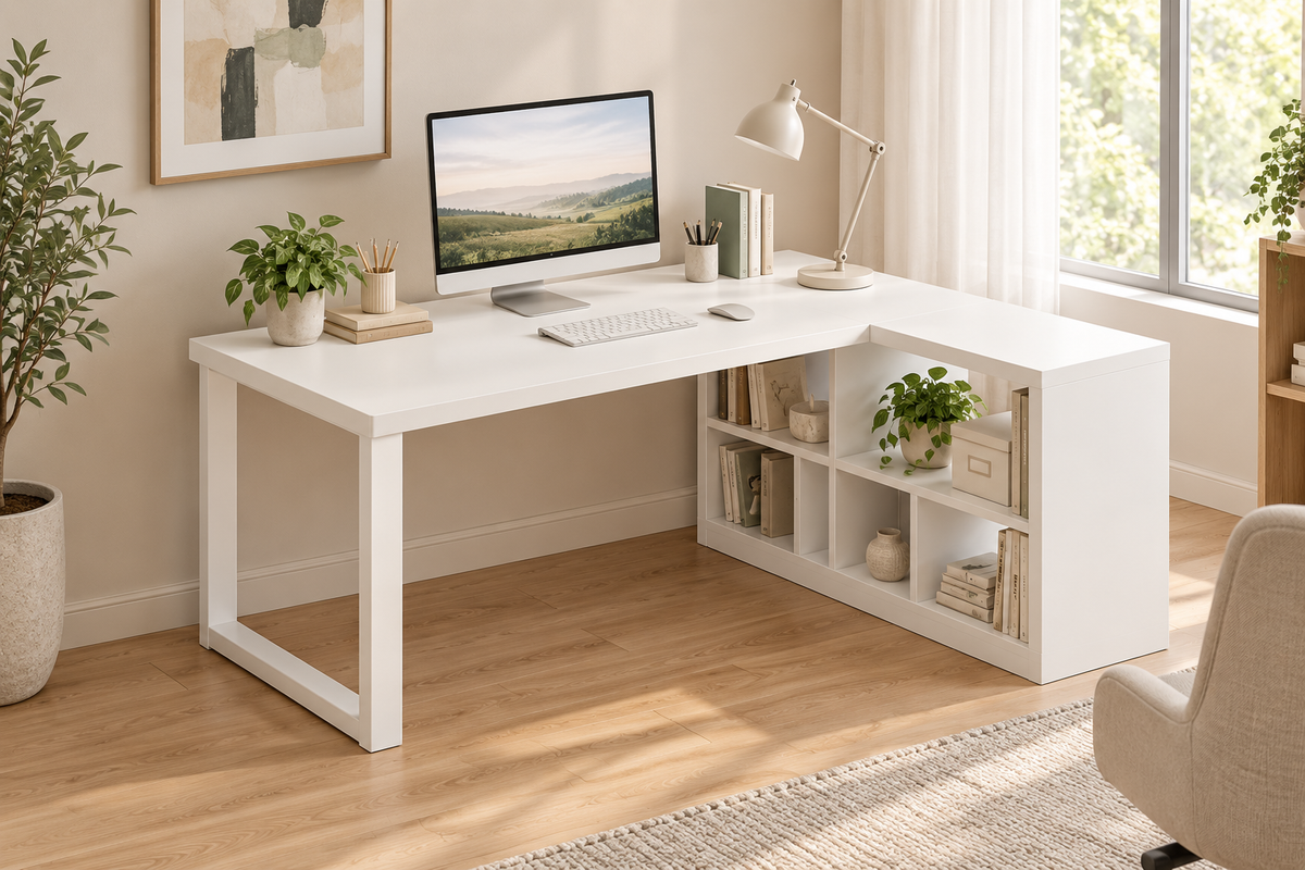 Bureau Informatique 100 × 80 × 75 cm avec Rangements