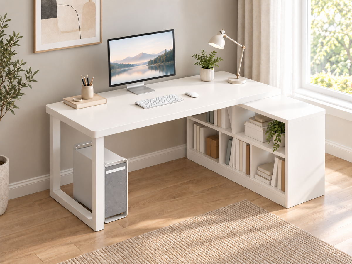 Bureau Informatique 100 × 80 × 75 cm avec Rangements
