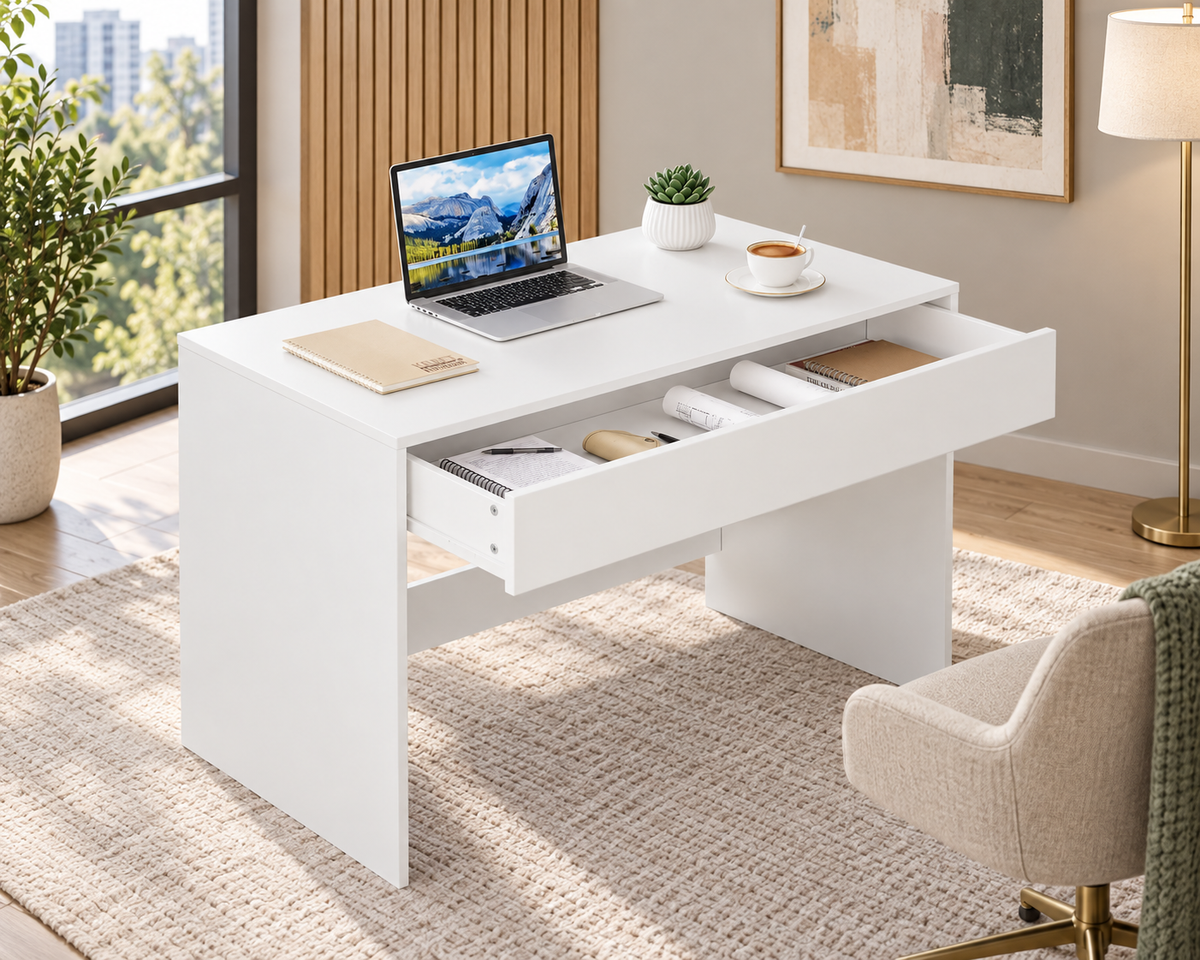 Bureau Compact Néo - Blanc