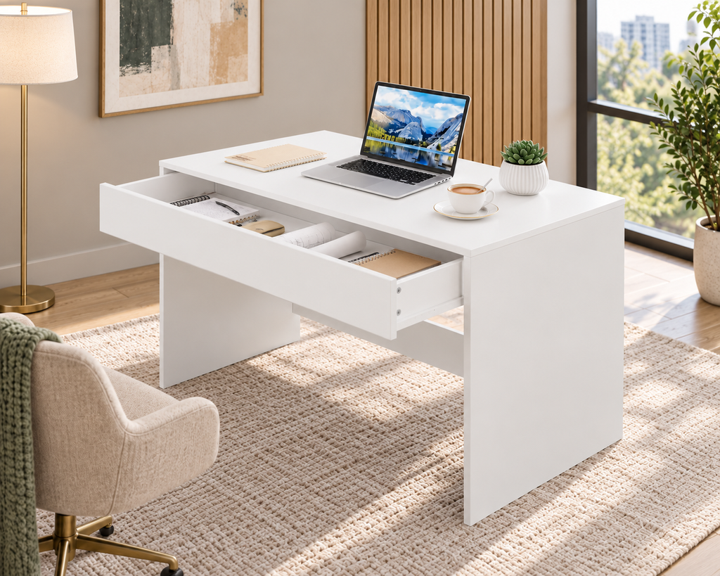 Bureau Compact Néo - Blanc