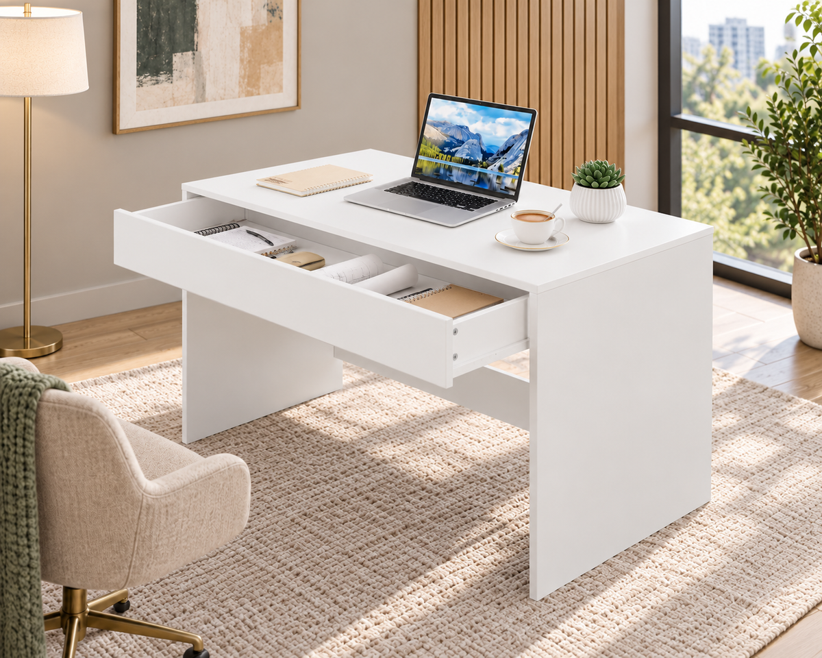 Bureau Compact Néo - Blanc