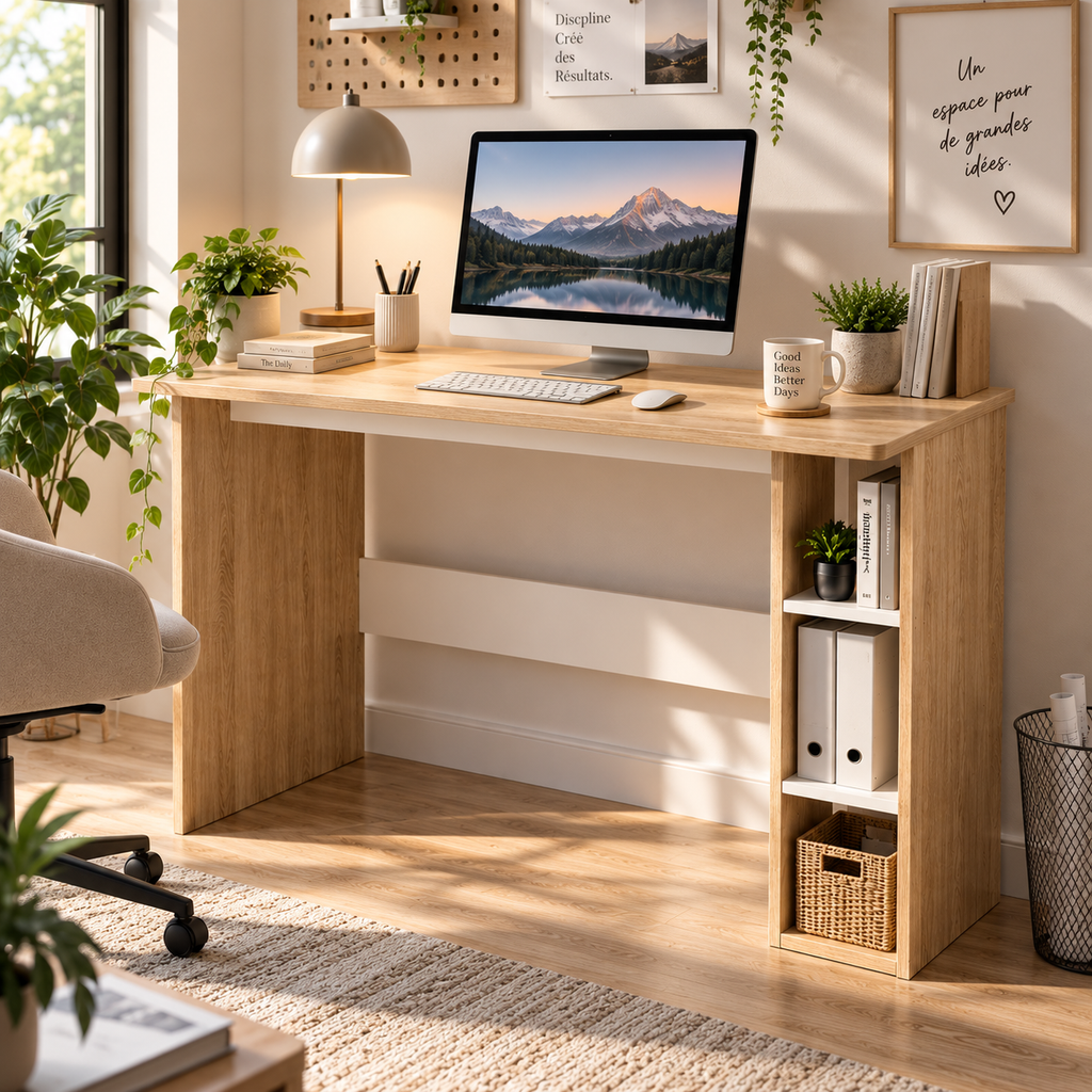 Bureau informatique, table d'ordinateur dim. 100 x 44 x 74 cm