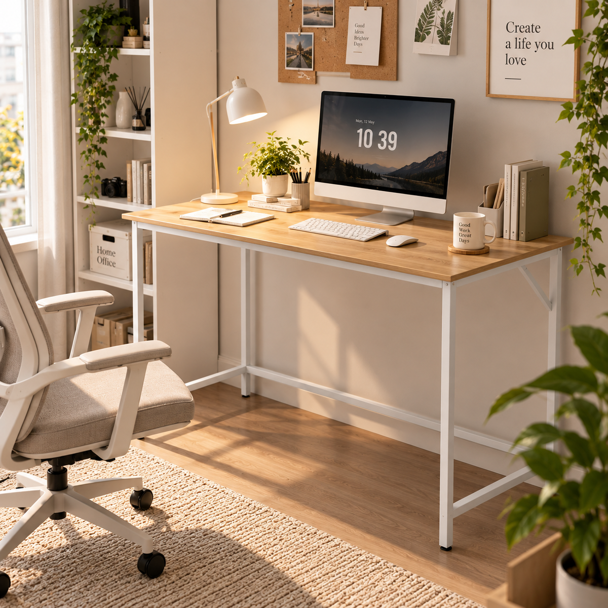 Bureau d'ordinateur, table, 60 x 120 x 76 cm