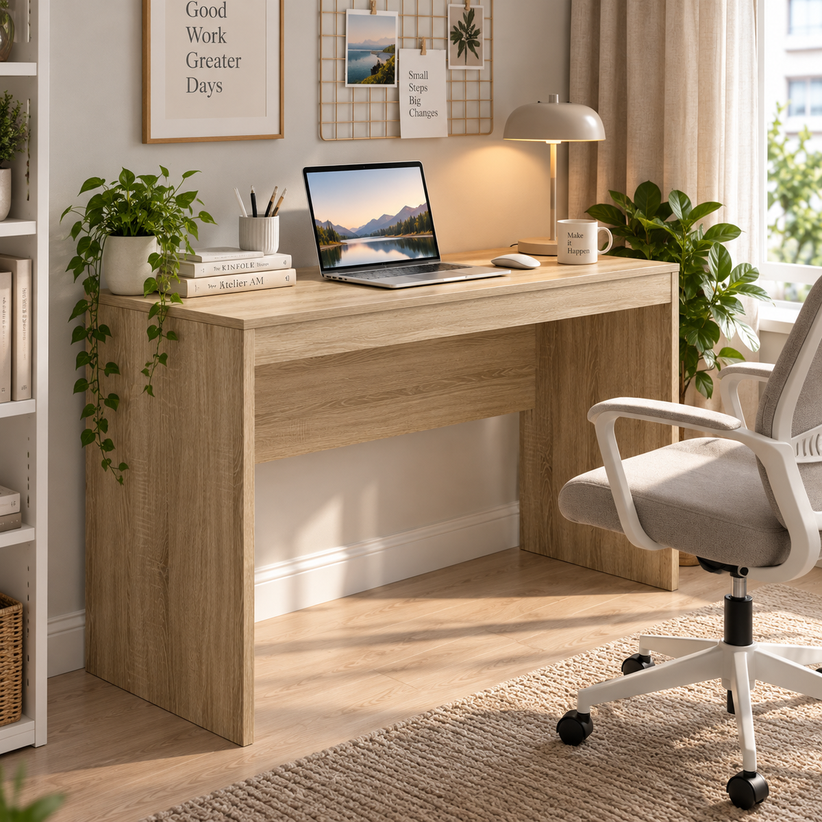 Bureau en chêne 100 x 40 x 76 cm