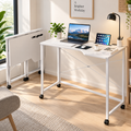 Bureau pliant 90x56x75cm Blanc