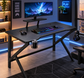 Bureau gaming ergonomique Noir
