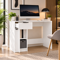 Bureau en bois blanc 100x50x75 cm